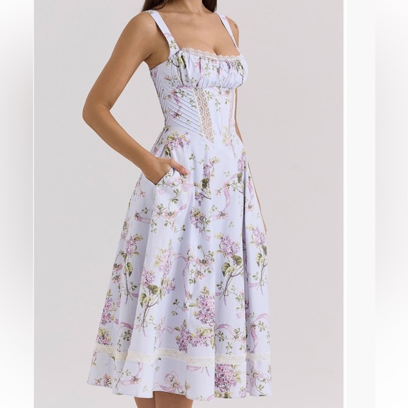 New House Of CB Kim MIDI Dress Size M - Picture 3 of 5